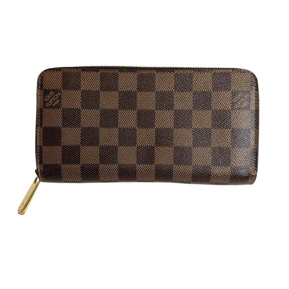 Louis Vuitton Damier Zippy Wallet in Canvas Brown N41661
